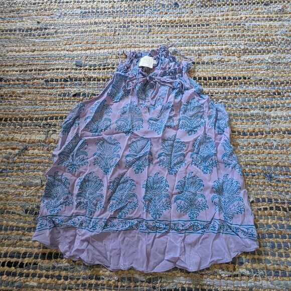 HD in Paris Purple Silk Tank 0P Anthropologie European Summer Cami Lavender - Picture 3 of 7